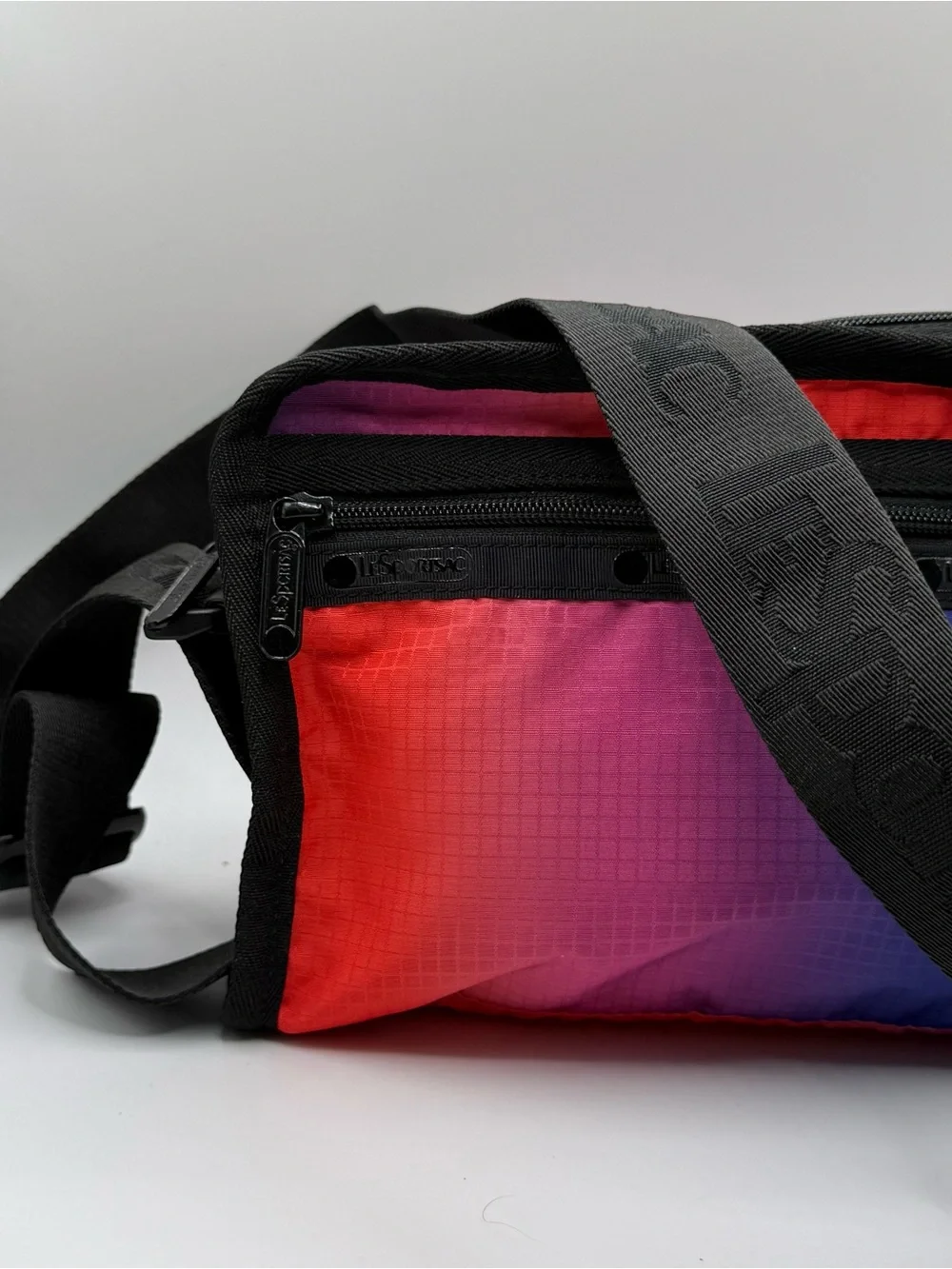 LeSportsac multicolored ombre nylon crossbody bag